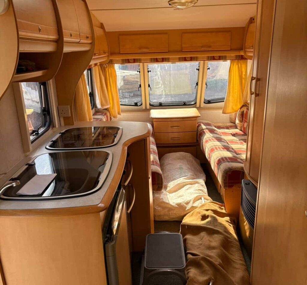 Couple transform dated 22-year-old caravan into a family dream holiday home for under £2,500 - their three kids now say they prefer caravan trips to holidays abroad.