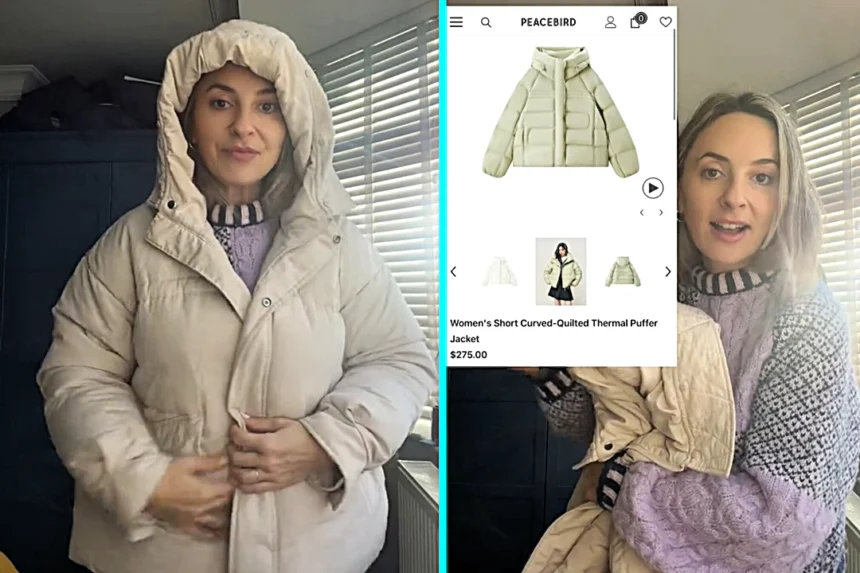 A Manchester bargain hunter scored a £250 designer Peacebird puffer coat for just £6 in a charity shop, calling the unexpected winter find a dream thrift bargain