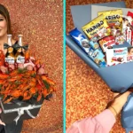 Woman makes bizarre edible bouquets from chicken feet, sushi and crisps. Katya from Georgia's viral creations rack up 460,000 likes. Perfect for Valentine's Day gifts.