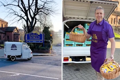 Aldi stunned Cadbury by handing out cut-price Mini Eggs outside its HQ, sparking laughs and surprise as the cheeky stunt took aim at the chocolate giant ahead of Easter