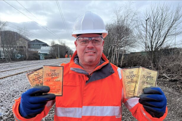 Collector's item BBC cassette recordings of The Hobbit have been bizarrely unearthed buried on a railway line in Newcastle - and incredibly they still work after decades.