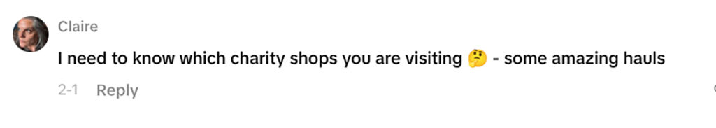 Social media comment on the post of Bargain-hunter finds a Kate Spade designer handbag worth over £300 for just £10 in a charity shop - and says it looked like it had literally never been used.