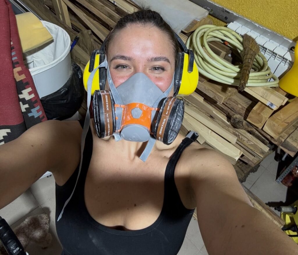 A bio-artist has revealed one of her most unusual creations - a pair of heels made entirely from mould that has fans obsessed with the fuzzy green and white design.