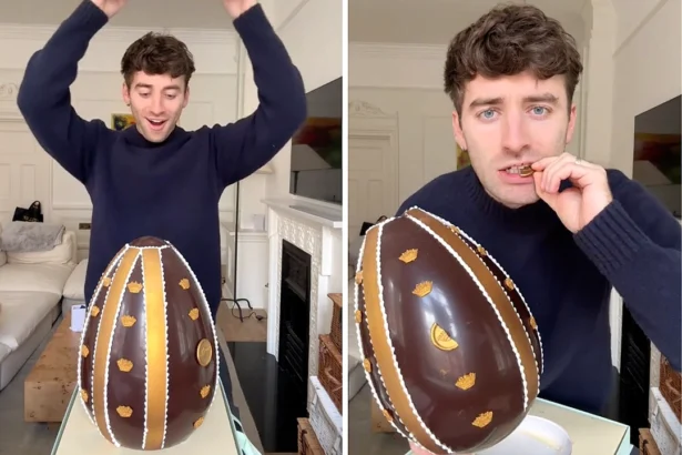 A food influencer shocks viewers after spending £750 on a luxury Easter egg from Harrods, sparking debate as fans question whether the pricey treat is worth it