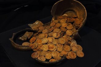 Archaeologists uncovered a hidden hoard of 409 gold coins from the final days of the Russian Empire, a discovery now valued at more than £373,000.