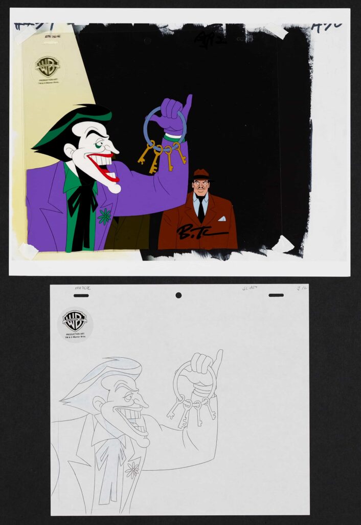 Original animation cels from The Simpsons including Homer strangling Bart scene from Treehouse of Horror XII head to auction with prices starting around £1,000.