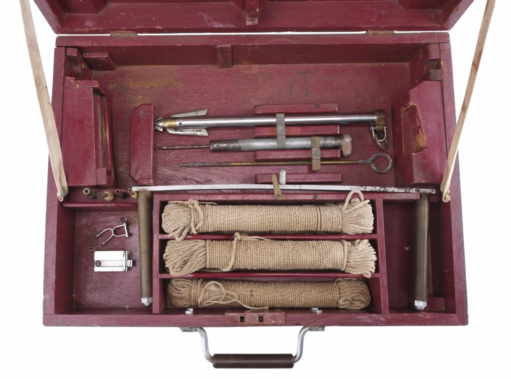 The harpoon gun used by Quint in the 1975 blockbuster Jaws is heading to auction for £370,000, alongside rare props from Star Wars and Gladiator.