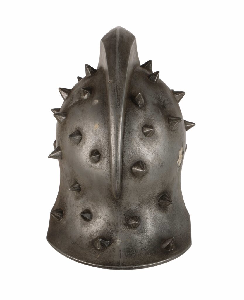 The harpoon gun used by Quint in the 1975 blockbuster Jaws is heading to auction for £370,000, alongside rare props from Star Wars and Gladiator.