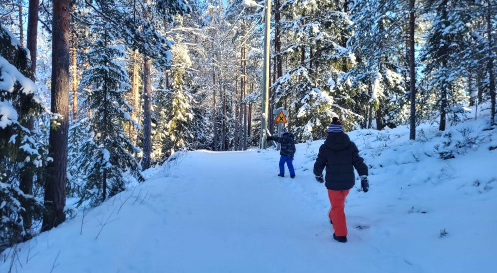 A family flew to Helsinki for a 24-hour adventure, exploring snowy forests and reindeer parks before returning home in time for school the next morning.