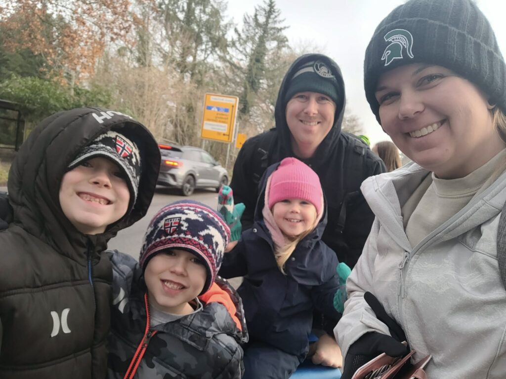 A family flew to Helsinki for a 24-hour adventure, exploring snowy forests and reindeer parks before returning home in time for school the next morning.