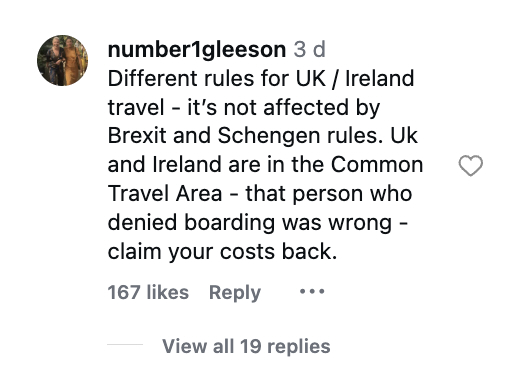 Social media comment on the post of Influencer slammed online after claiming she was wrongly banned from Ryanair flight over a common passport mistake - but not everyone agrees the airline got it right.