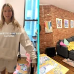 A dancer in New York pays nearly $4,000 a month to share a tiny cubicle sized apartment, saying the sky high rent is worth it while she chases her dream career.