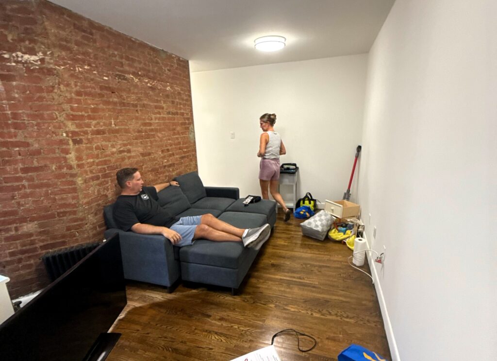 A dancer in New York pays nearly $4,000 a month to share a tiny cubicle sized apartment, saying the sky high rent is worth it while she chases her dream career.