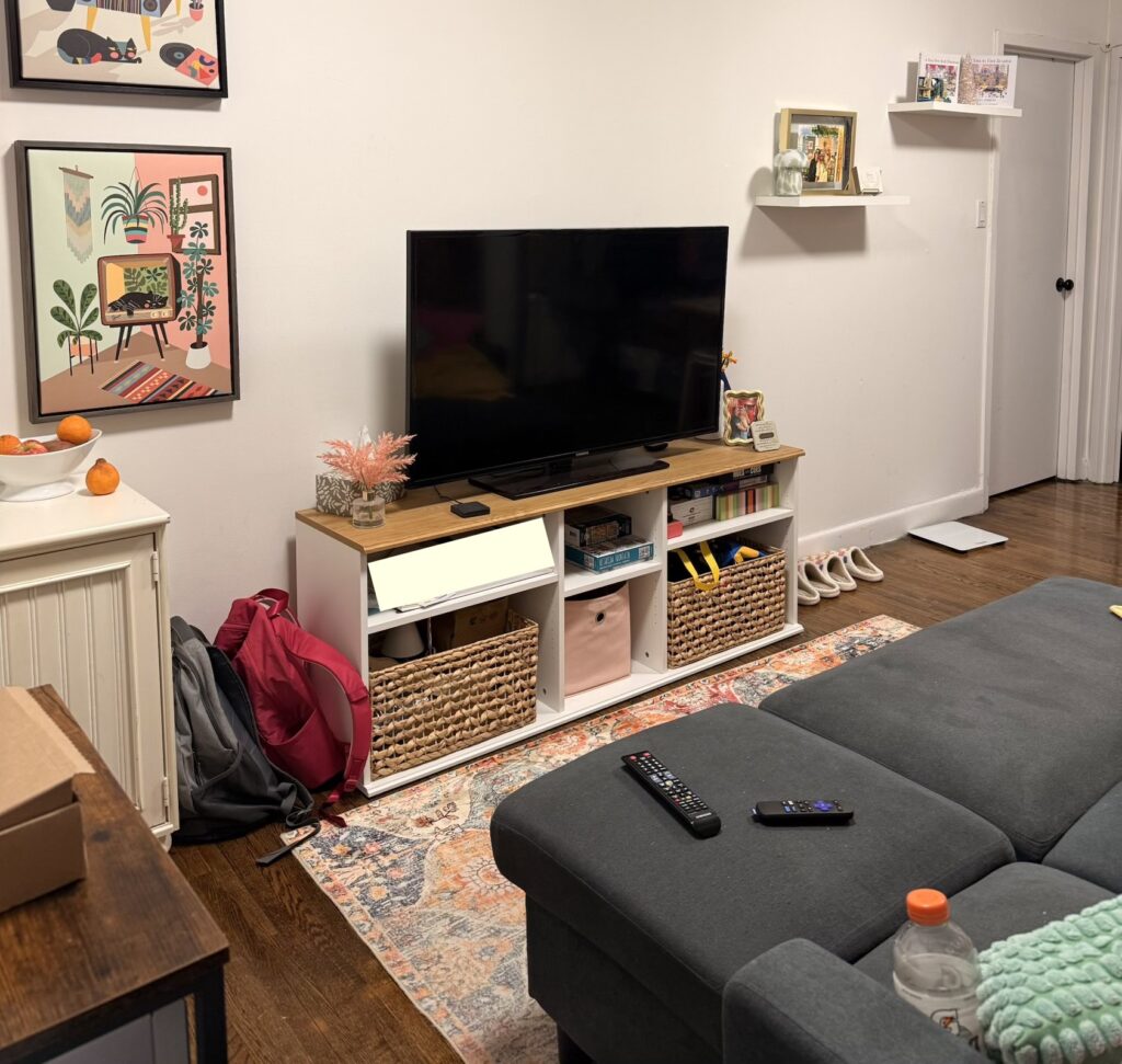 A dancer in New York pays nearly $4,000 a month to share a tiny cubicle sized apartment, saying the sky high rent is worth it while she chases her dream career.