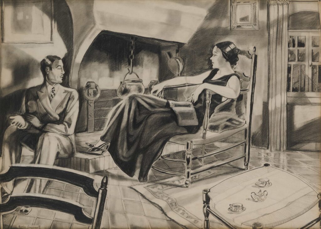 Portraits of Hollywood legends by artist Boris Smirnoff, once hidden in a Berkshire hotel, are heading to auction, revealing a rare glimpse into cinema’s golden age and elite circles