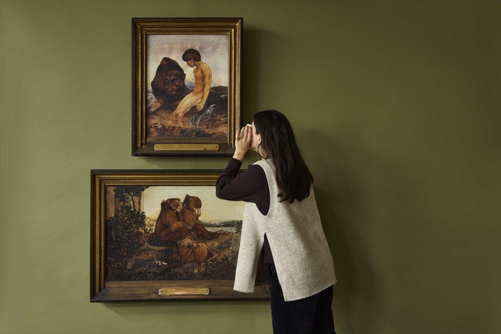 Two long-lost Jungle Book illustrations rediscovered in a London home stunned auctioneers, smashing estimates in a fierce bidding war and selling for a combined £130,480.