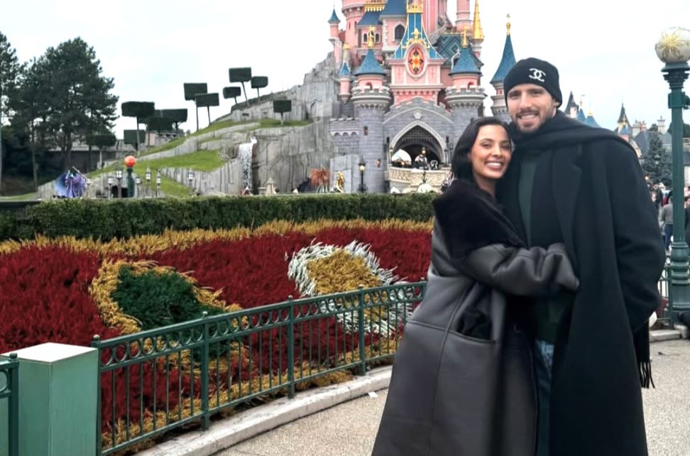 Maya Jama spotted leaving Selfridges with boyfriend Ruben Dias in his £250,000 Lamborghini after confirming her move to Manchester to live with the Man City defender.