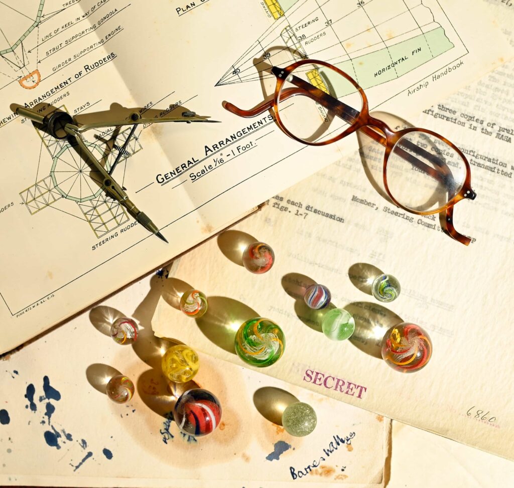 Children’s marbles used by Sir Barnes Wallis to develop the bouncing bomb are set to fetch £30,000, offering a rare glimpse into the origins of the Dam Busters raid.