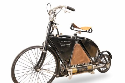 A rare 120 year old Holden motorcycle, once ridden in the 1938 Pioneer Run, heads to Bonhams auction with a £70,000 estimate despite unknown condition.