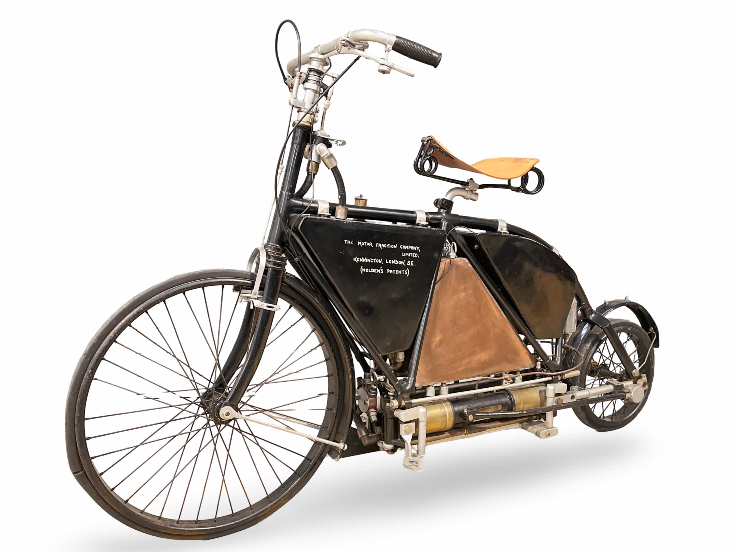 A rare 120 year old Holden motorcycle, once ridden in the 1938 Pioneer Run, heads to Bonhams auction with a £70,000 estimate despite unknown condition.