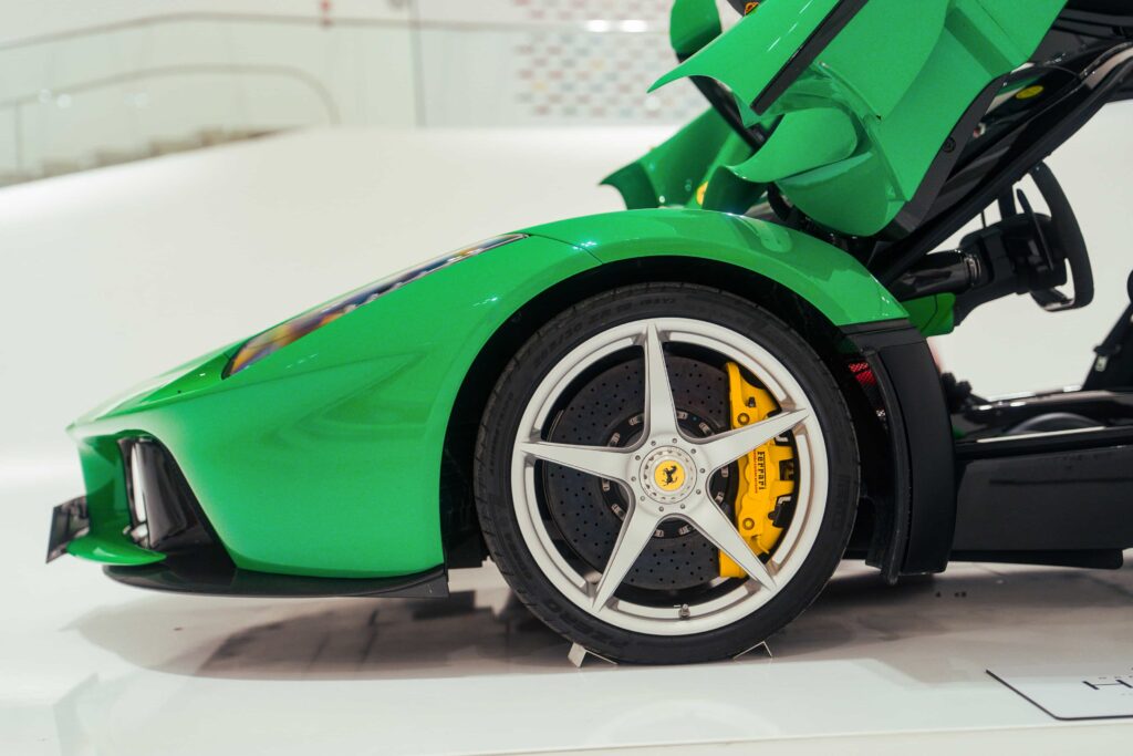 A one-of-a-kind bright green Ferrari LaFerrari once owned by Jamiroquai frontman Jay Kay has gone on sale for nearly £4 million after covering just 7,000 miles.