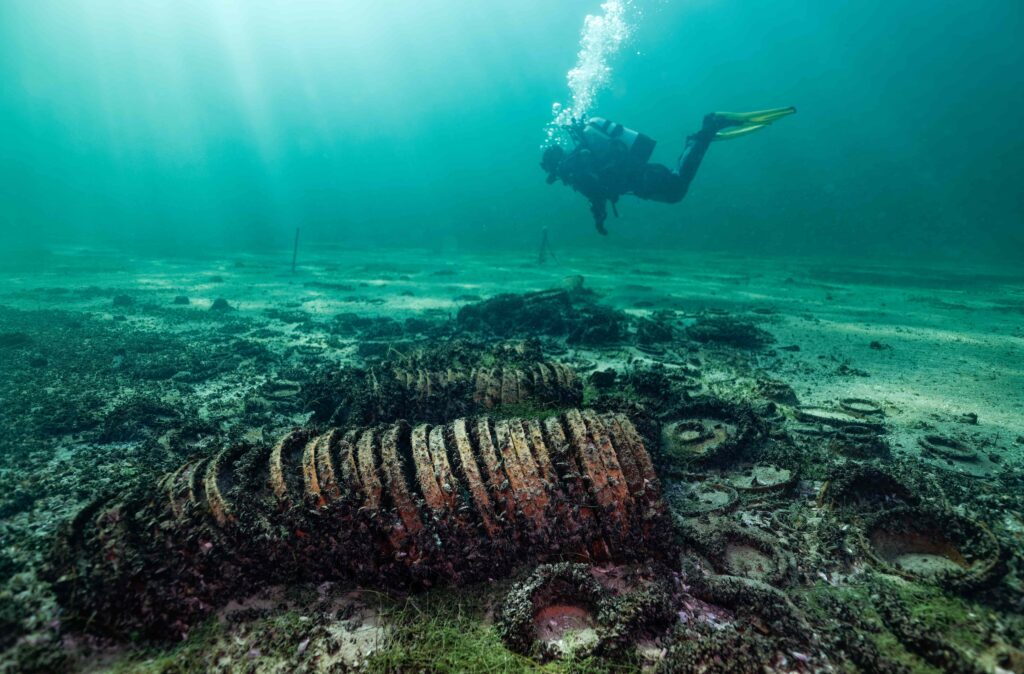 Divers uncover a 2,000 year old Roman shipwreck in Lake Neuchâtel with perfectly preserved cargo, offering a rare glimpse into ancient trade and daily life.