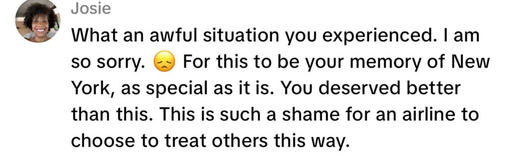 Social media comment on the post of A plus-size passenger claims she was singled out and stopped from boarding her Southwest Airlines flight due to her size - leaving her embarrassed in front of other travellers.