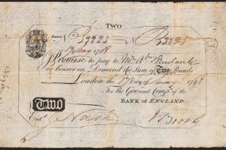 A rare 1895 Bank of England 10 pound note - believed to be the only one of its kind in private hands - is expected to sell for an eye-watering 26000 pounds at auction.