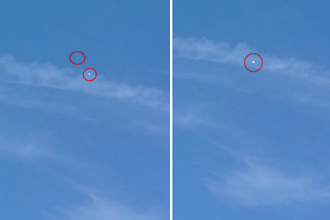 A mysterious spinning cube spotted near Davis-Monthan Air Force Base has stunned witnesses, drawing eerie comparisons to Star Trek and sparking UFO speculation.