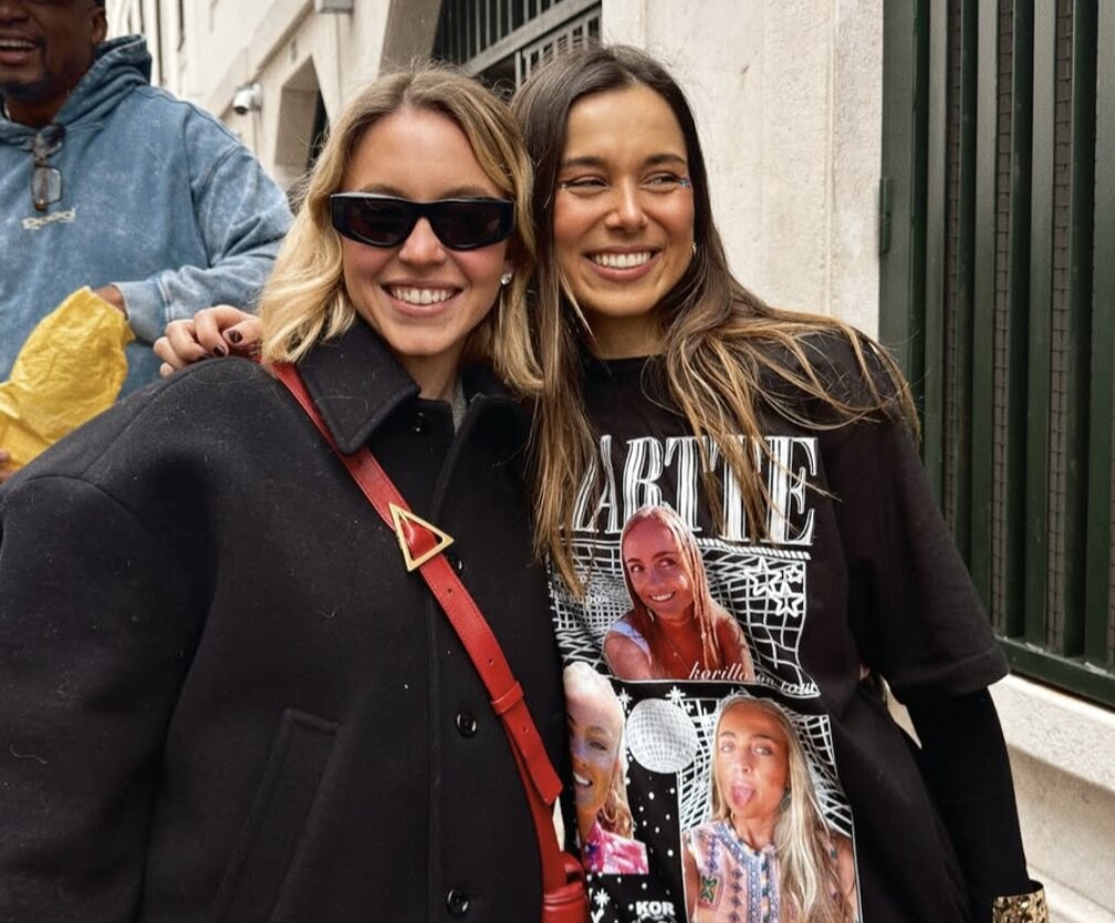 Hollywood star Sydney Sweeney crashes a bachelorette party in Lisbon - chatting with the bride and posing for photos as the viral TikTok encounter racks up 362000 views.