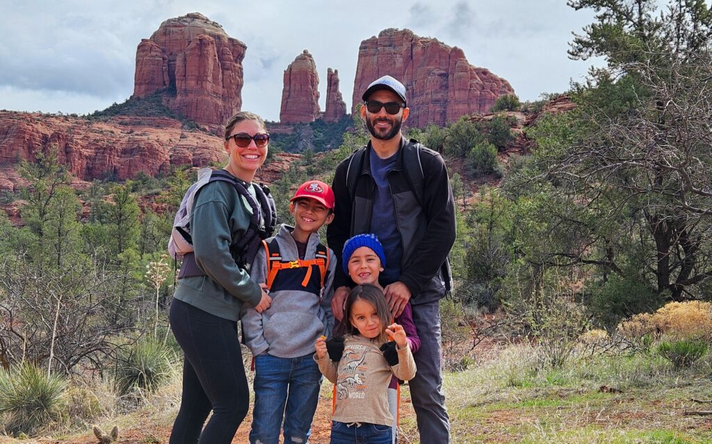 Family of five quit their jobs to live in an RV chasing the sun across America - spending under $1,000 a month on housing while their kids grow up exploring the country.