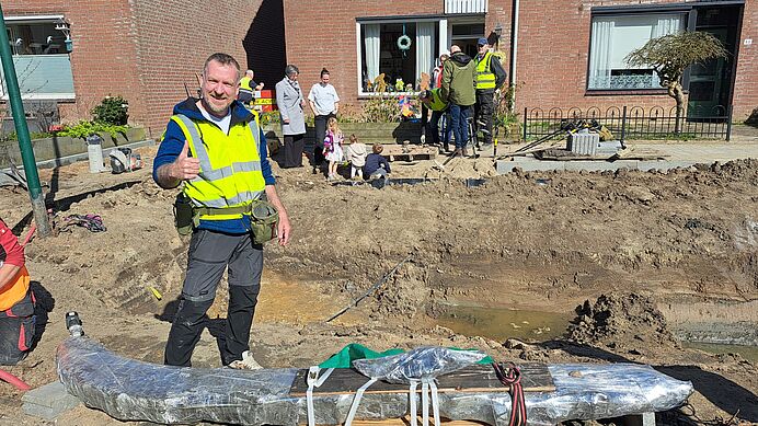 Possible 1300-year-old ship fragment discovered during sewer work in the Netherlands - with experts now analysing tree rings to determine if it dates to the Viking age.