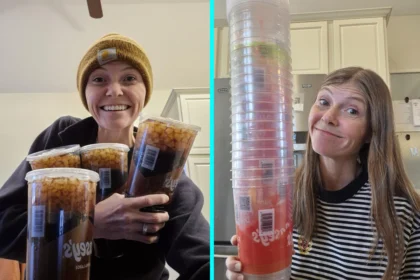 Mum who drank eight 44oz sodas a day for decades quits cold turkey after realising her habit was costing around $600 a month - and now she is saving for a family vacation.