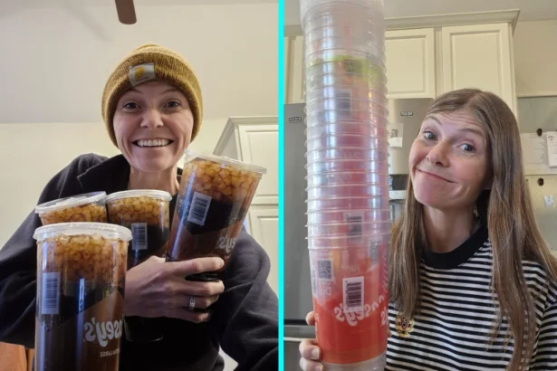 Mum who drank eight 44oz sodas a day for decades quits cold turkey after realising her habit was costing around $600 a month - and now she is saving for a family vacation.
