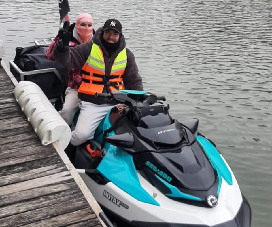 A German man has been travelling the world on a jet ski for over 120 days despite only riding one three times before - and plans to cross the Atlantic on his global adventure.