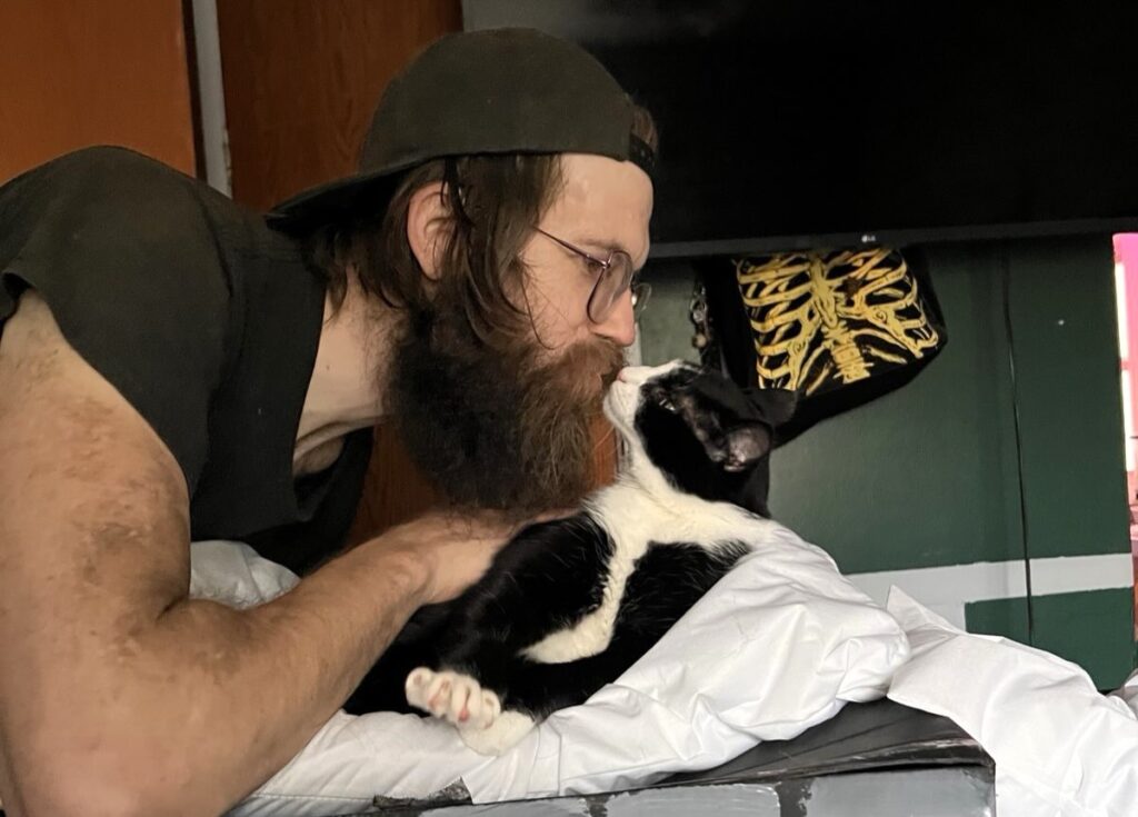 Couple left stunned after moving into their bargain £52,000 home to find 43 stray cats living inside - now they have turned it into a rescue centre to save every single one.