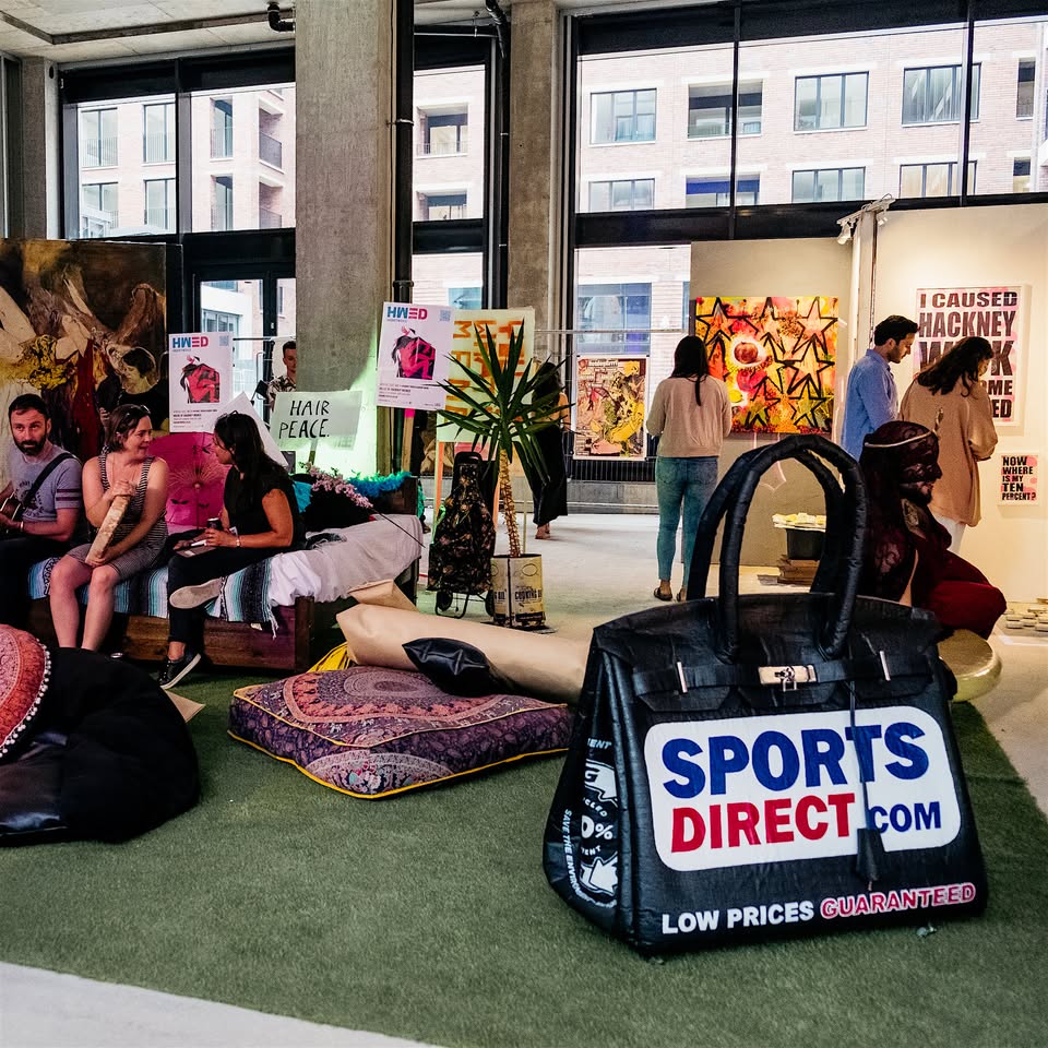 An artist is selling a supersized Sainsbury's bag for life inspired by the Hermes Birkin for £740,000. Vinay Hathi has also made giant versions of Sports Direct and Primark bags.