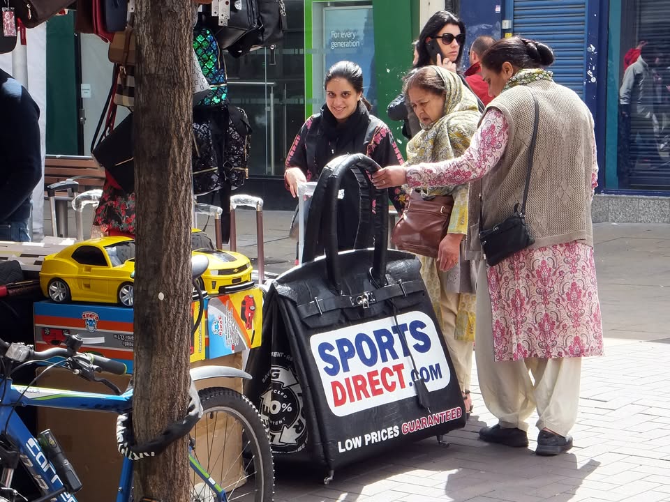 An artist is selling a supersized Sainsbury's bag for life inspired by the Hermes Birkin for £740,000. Vinay Hathi has also made giant versions of Sports Direct and Primark bags.