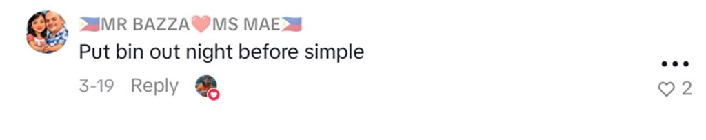 A binman with 169,000 TikTok followers reveals the simple trick to getting your bins emptied even if you forget, and it all comes down to bringing the bin to the lorry yourself.