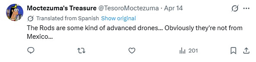 Social media comment on the post of Bizarre winged creatures were caught on camera flying past a luxury hotel in Mexico City. The strange clip has gone viral with thousands debating what the mysterious objects really are.