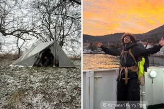 A Brit quit his finance job and is walking from Manchester to Kenya. He has battled wild dogs, wolves and brutal injuries across 1,000 miles - and he is not stopping yet.