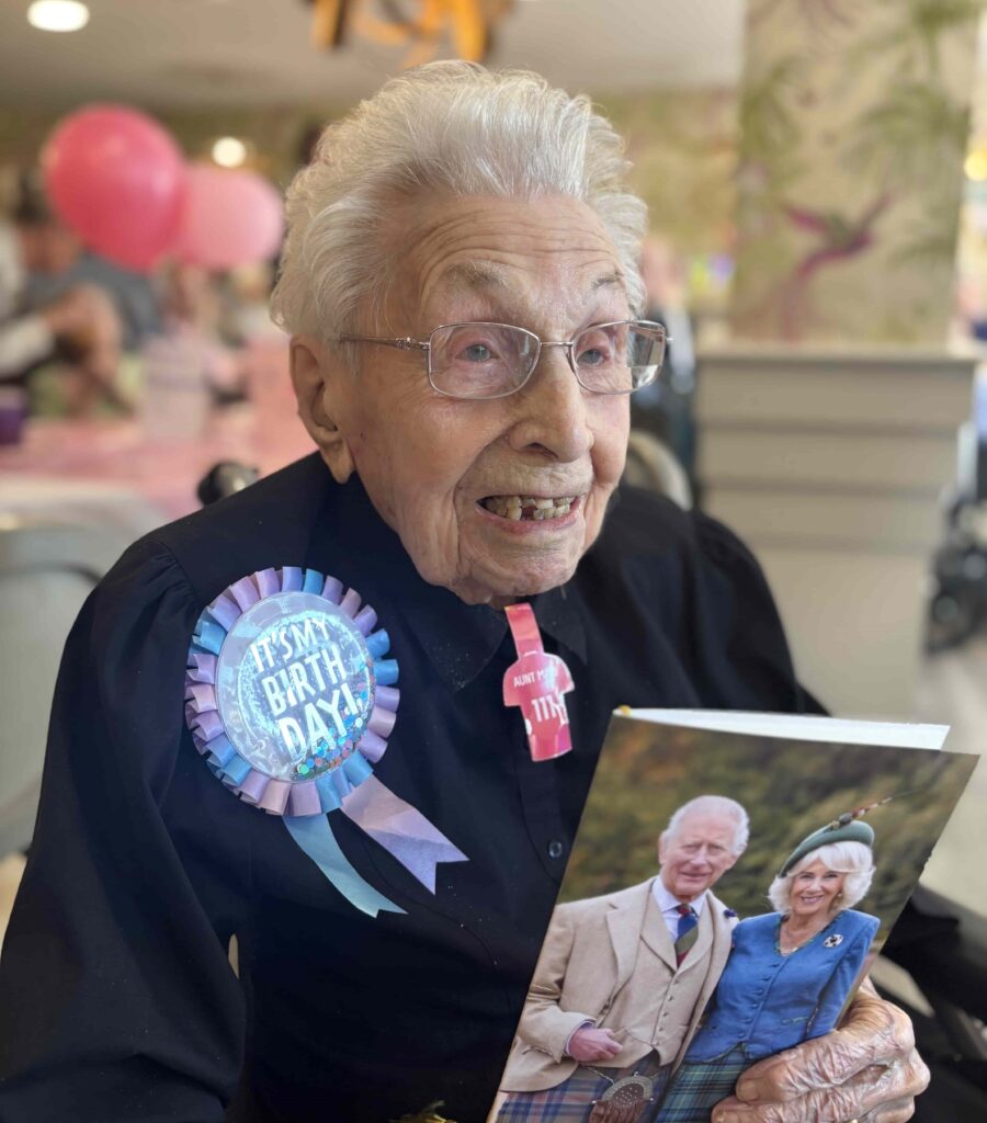 Britain’s oldest residents celebrates her 112th birthday with cake, tea and a royal message, sharing her inspiring life motto after more than a century of remarkable memories.