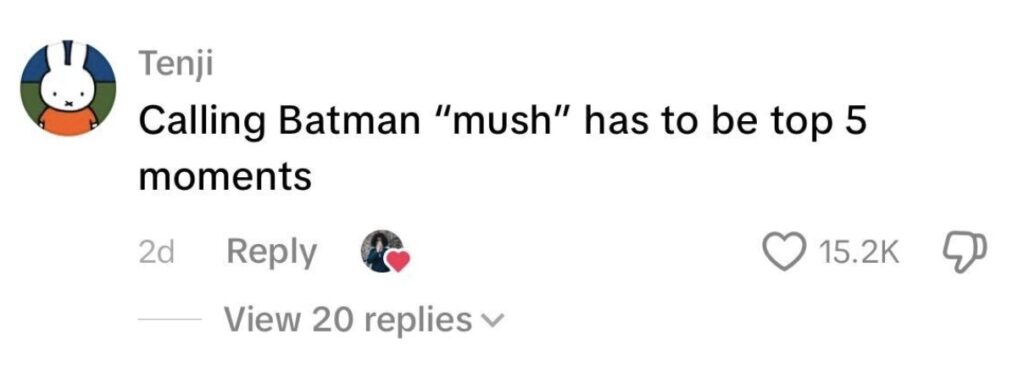 Social media comment on the post of Two Brits got their car stuck in a Cotswolds river and could not believe it when Batman turned up to help. The bizarre rescue clip has gone viral with over 490,000 views.