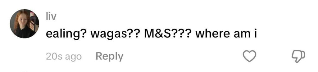 Social media comment on the post of RuPaul shocks British fans by revealing he lived in Ealing and loves the Elizabeth line, Wagamama's firecracker chicken and M&S lemon drizzle cake. Jaws hit the floor.