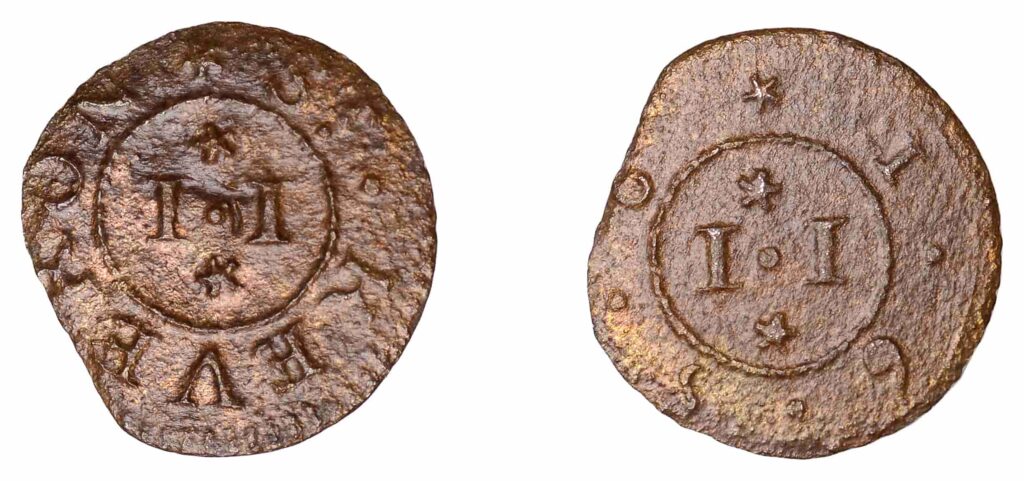 A rare collection of over 70 Cornish trade tokens from the 17th century, used as currency when governments failed to issue small change, is heading to auction with a £15,000 estimate.