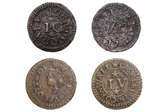 A rare collection of over 70 Cornish trade tokens from the 17th century, used as currency when governments failed to issue small change, is heading to auction with a £15,000 estimate.
