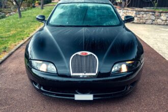 One of just three surviving 1999 Bugatti EB112s, with only 23 miles on the clock, is heading to the Monaco auction block with a jaw-dropping £1.75 million guide price.