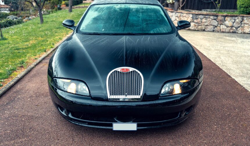 One of just three surviving 1999 Bugatti EB112s, with only 23 miles on the clock, is heading to the Monaco auction block with a jaw-dropping £1.75 million guide price.