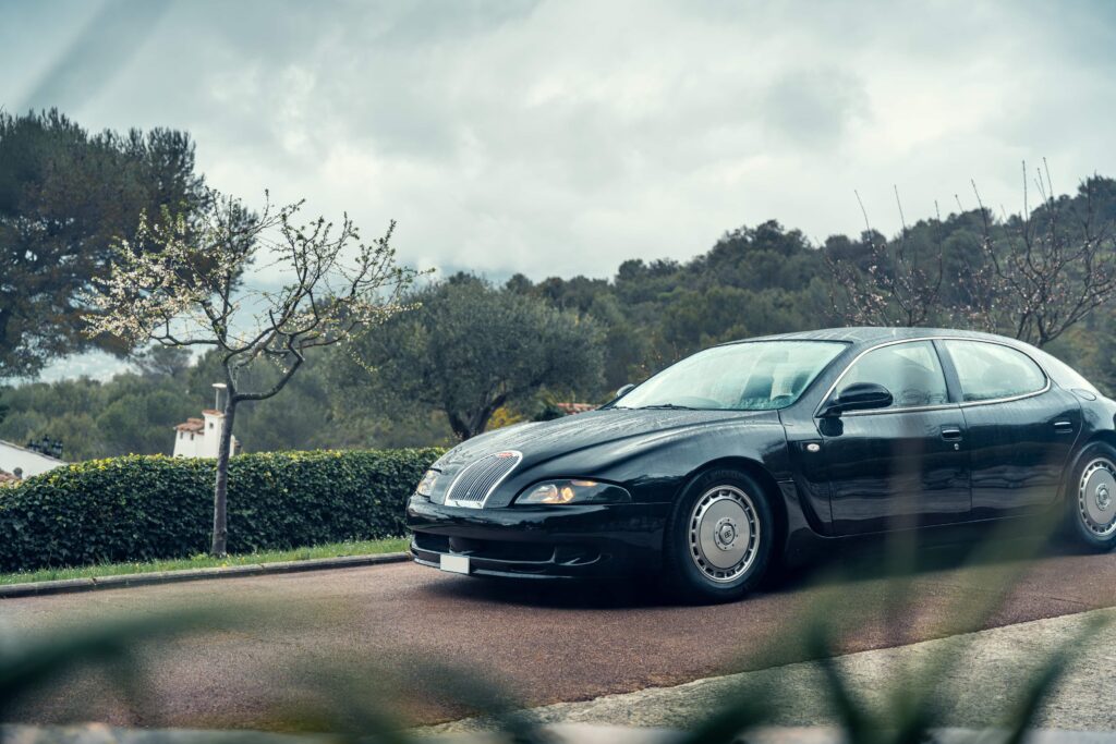 One of just three surviving 1999 Bugatti EB112s, with only 23 miles on the clock, is heading to the Monaco auction block with a jaw-dropping £1.75 million guide price.