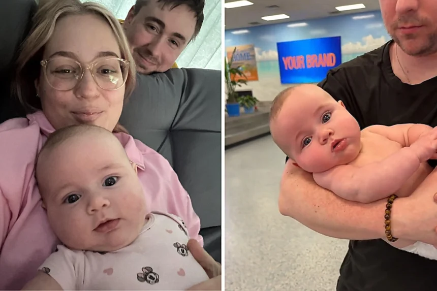 A family was removed from an Allegiant Airlines flight after crew deemed their baby too ill to fly, but the ICU nurse mum insists her daughter was simply crying after a tantrum.